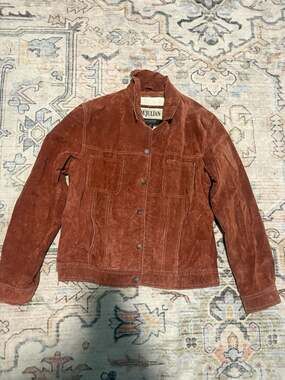 M. Julian Wilsons Vintage Suede Leather Button-Front Jacket